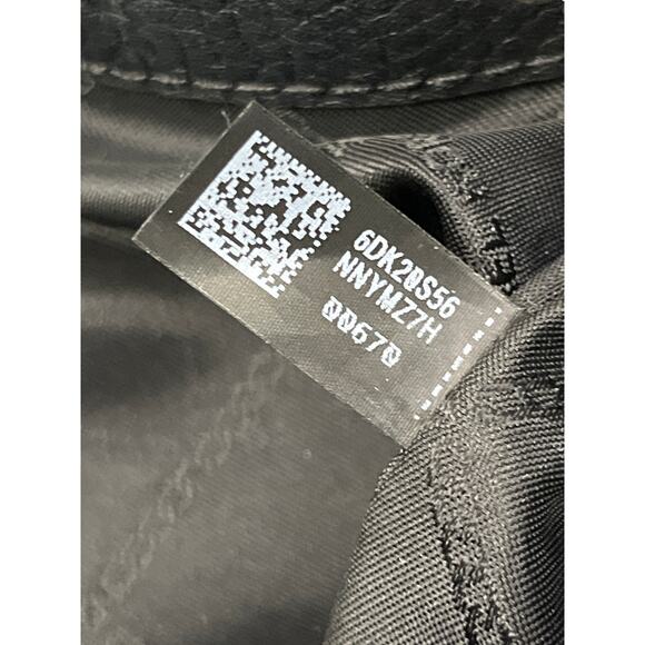 Michael Kors Alanis Pebble Leather Bucket Bag Black Chain Shoulder Hobo - Picture 3 of 15